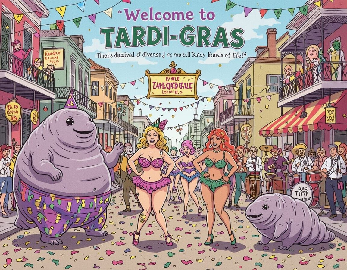 Tardigrade Mardi Gras: A Celebration of Life