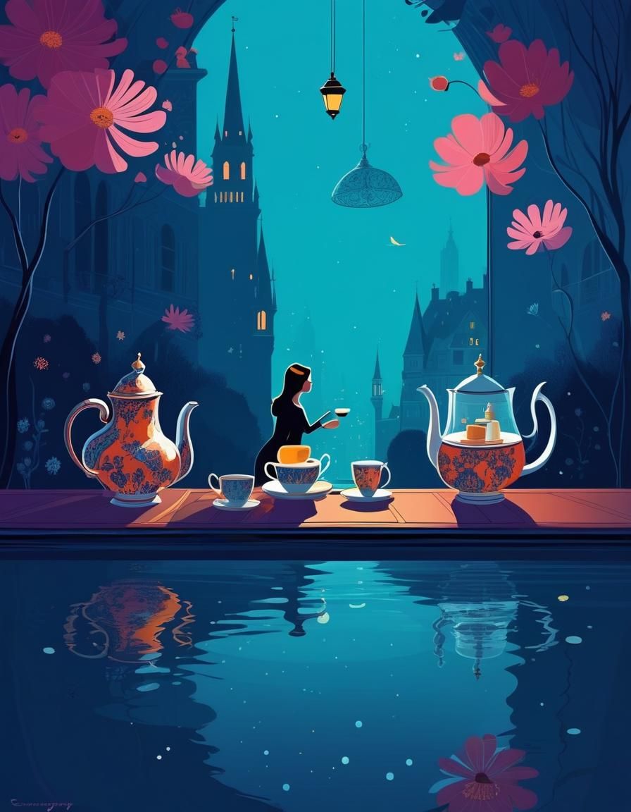 Colourful Cartoon Web Comic With Abstract Background