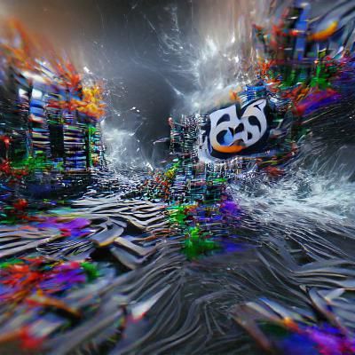 Abstract 3D Chaos in 8K Resolution