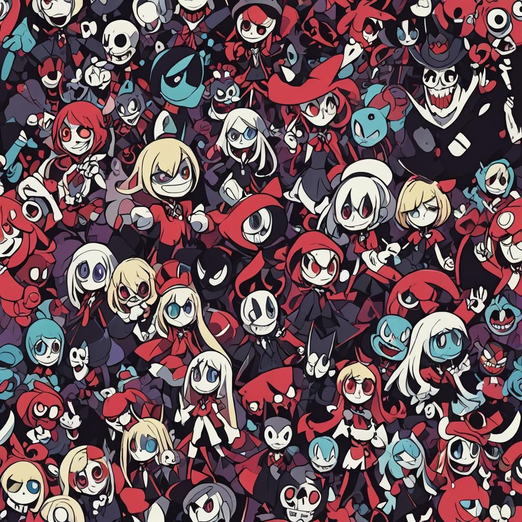 Hazbin Hotel Characters in Anime Style