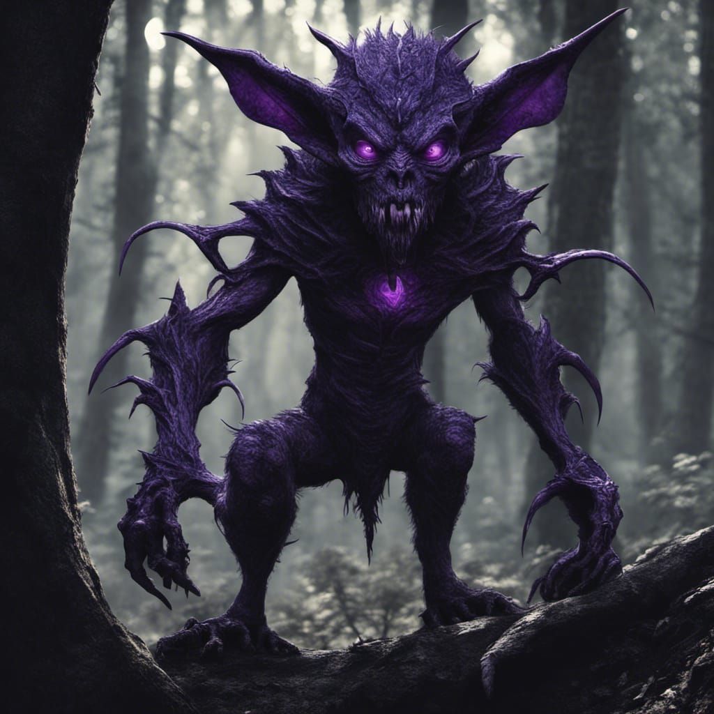 Eerie Shadow Creature of the Dark Forest