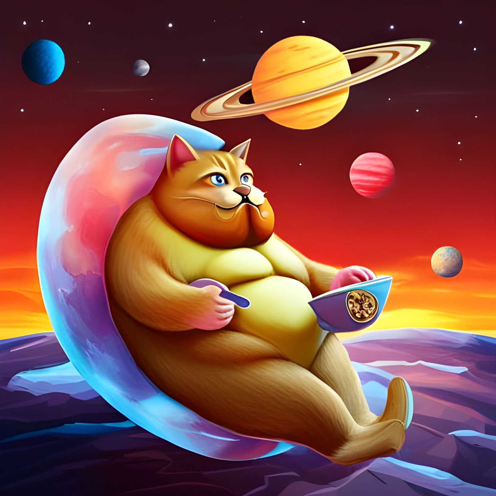Fat Cat Galaxy Adventure!