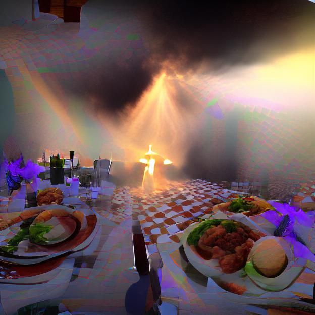 God's Dinner Party for Demons in 8K