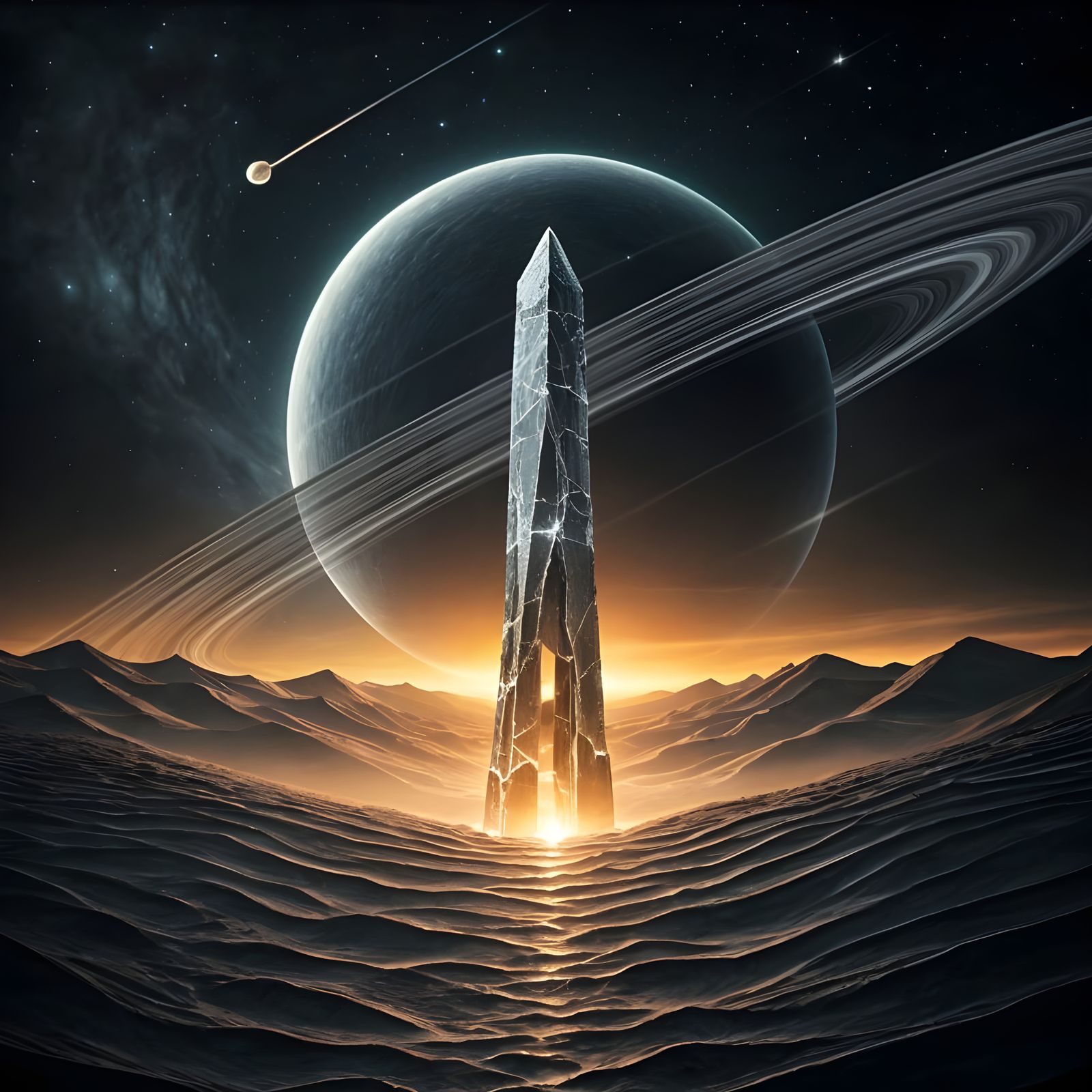 Obelisk and Saturn
