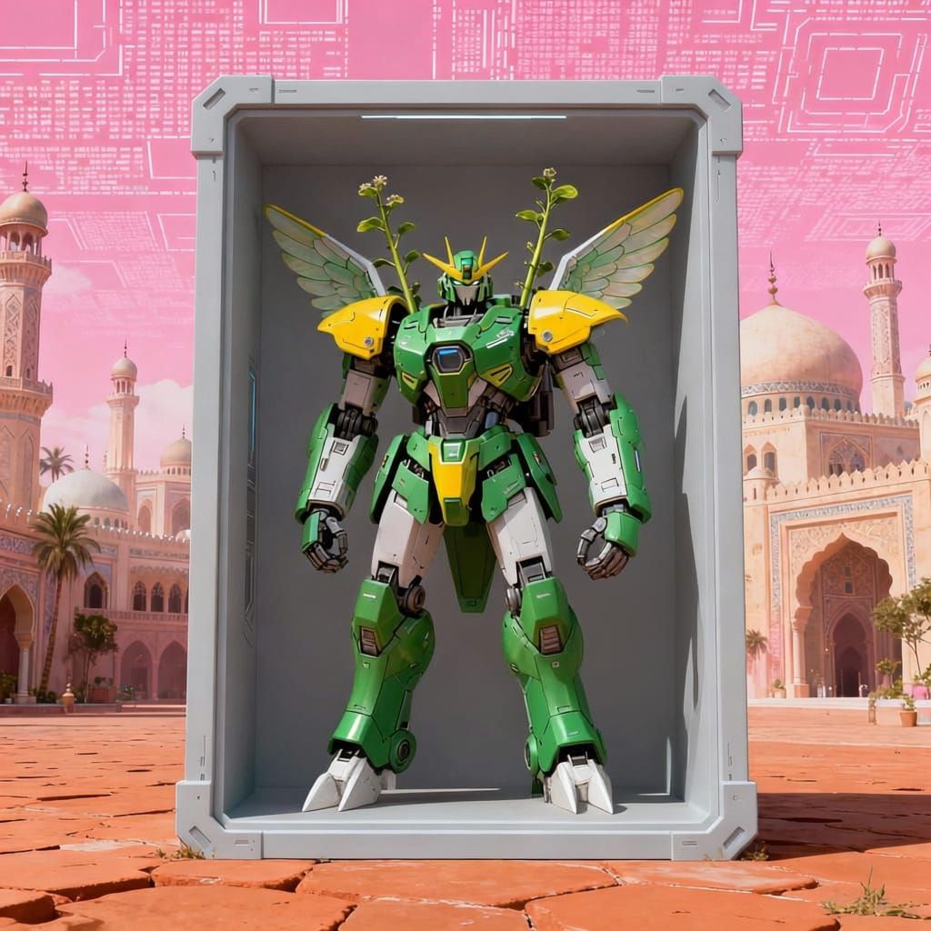 Biomon Robot Doctor with Wings and Claw in Arabian Palace