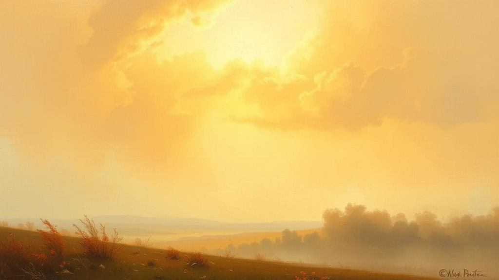 Serene Landscape in Romantic Realism Style