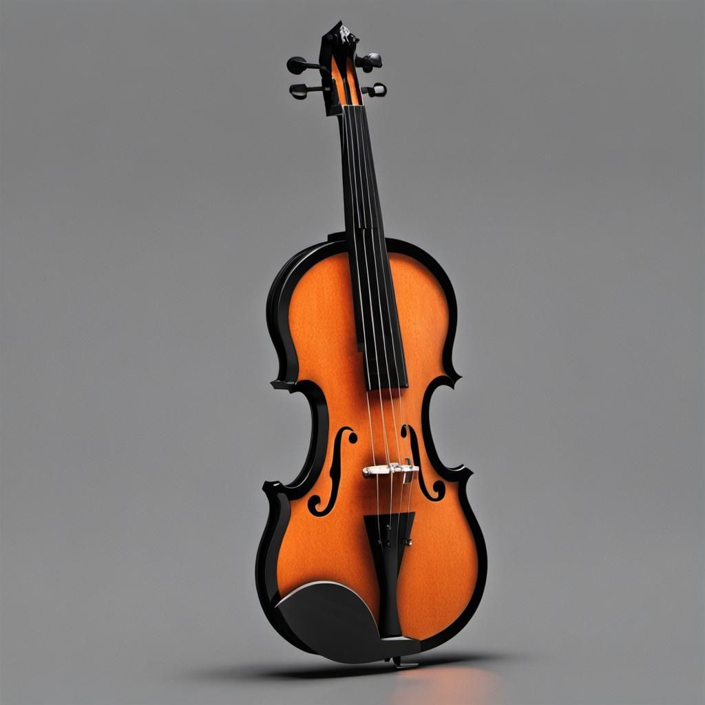 Modern Metal Violin Design