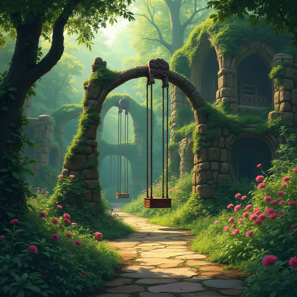 Enchanted Jungle Playground from a Forgotten Era