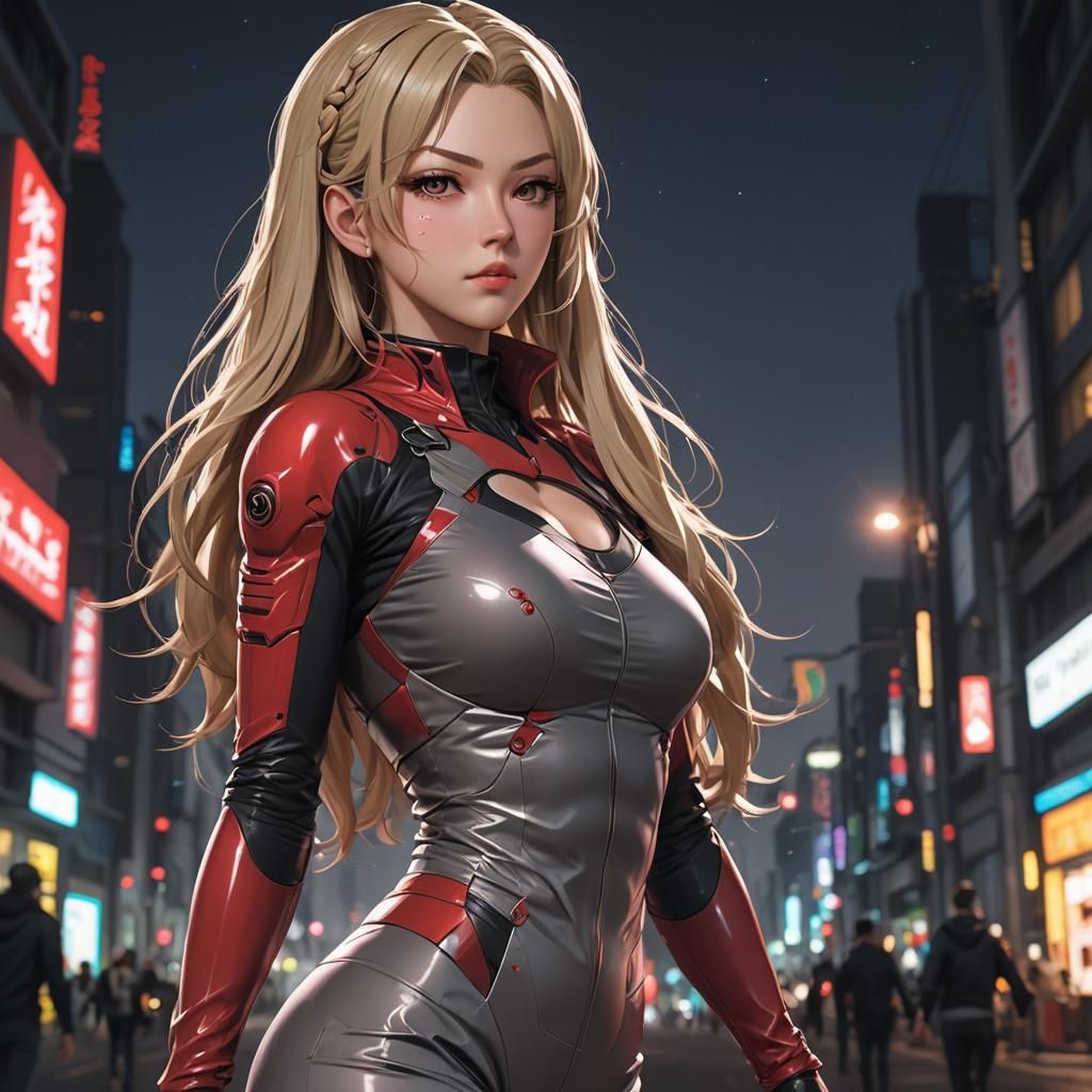 Ann Takamaki Intense Look in 3D Anime Art