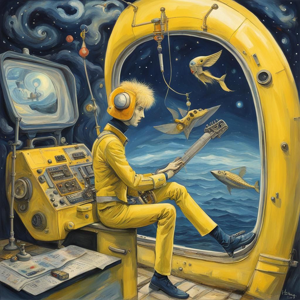 Surreal Musical Landscape Inspired by Psychedelic Art