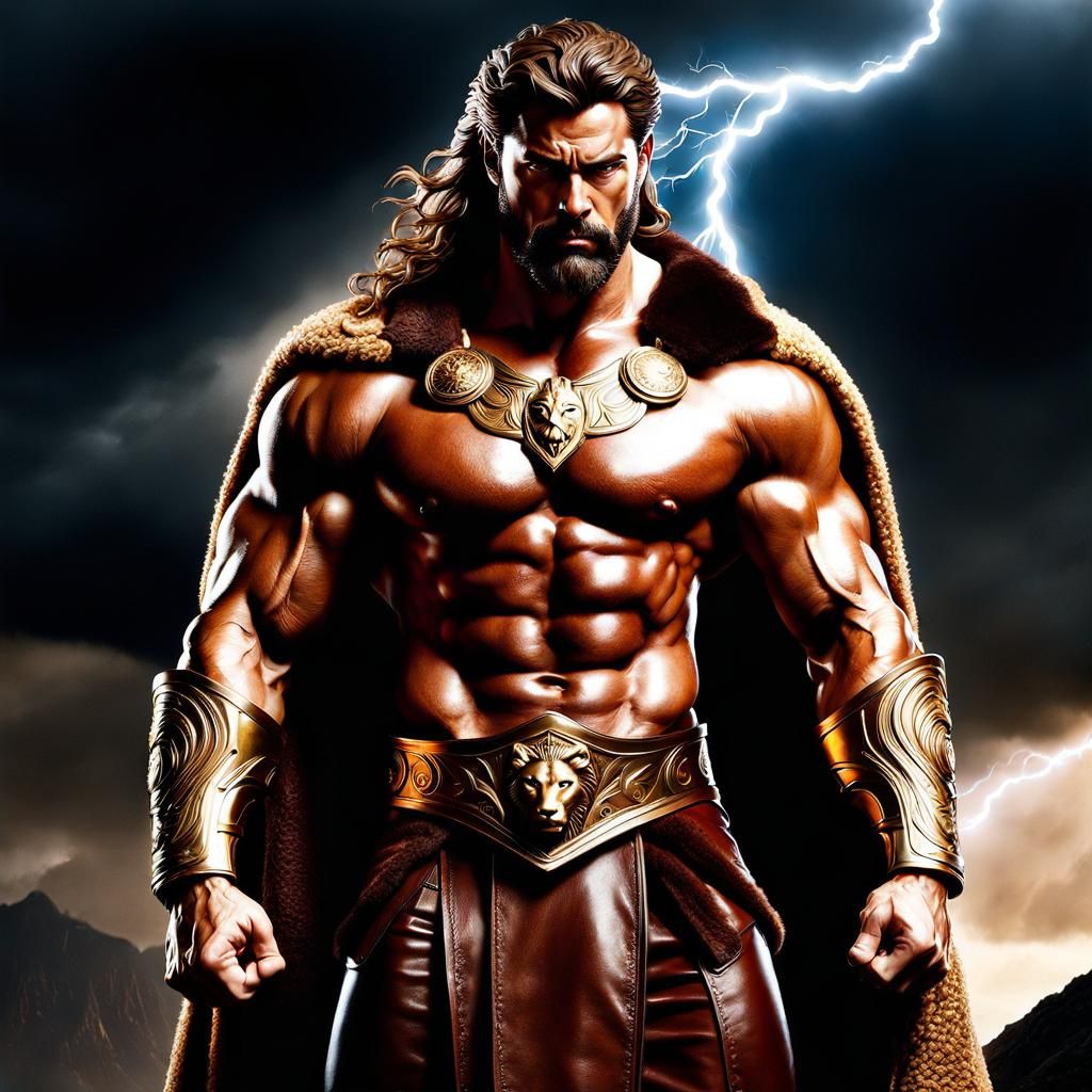 Hercules after defeating the Nemean lion