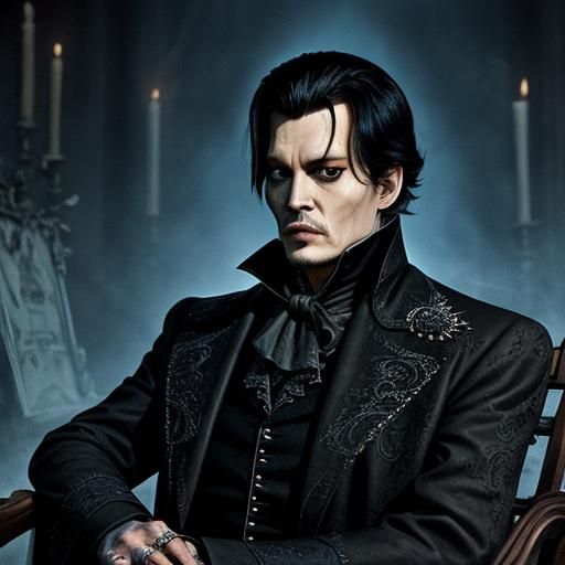 Barnabas Collins in Dark Shadows Portrait