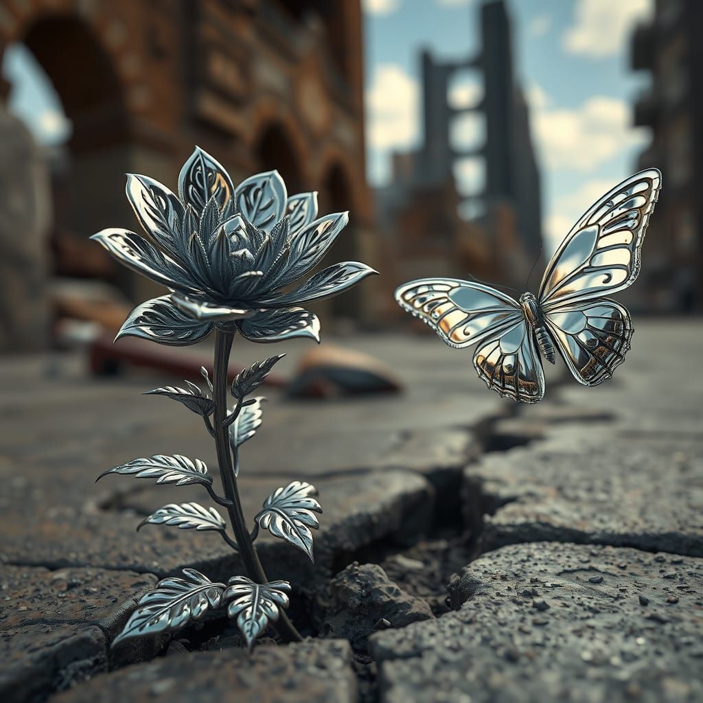 Shining in the ruins