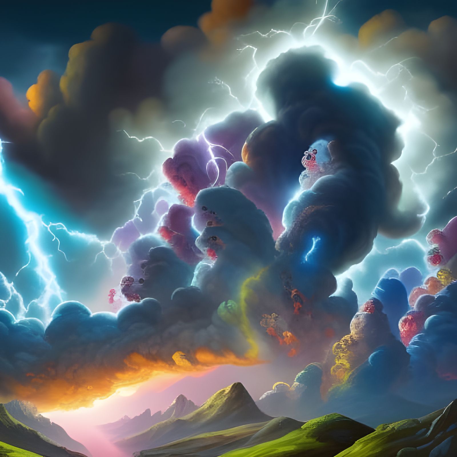 Awe-Inspiring Super Storm with Volumetric Lightning