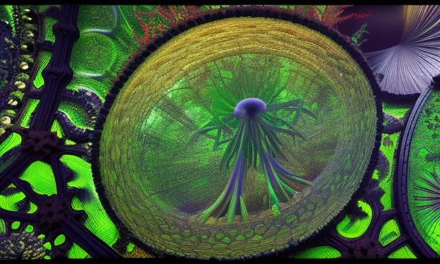 Central Park in Mycelium Network: Octane Render