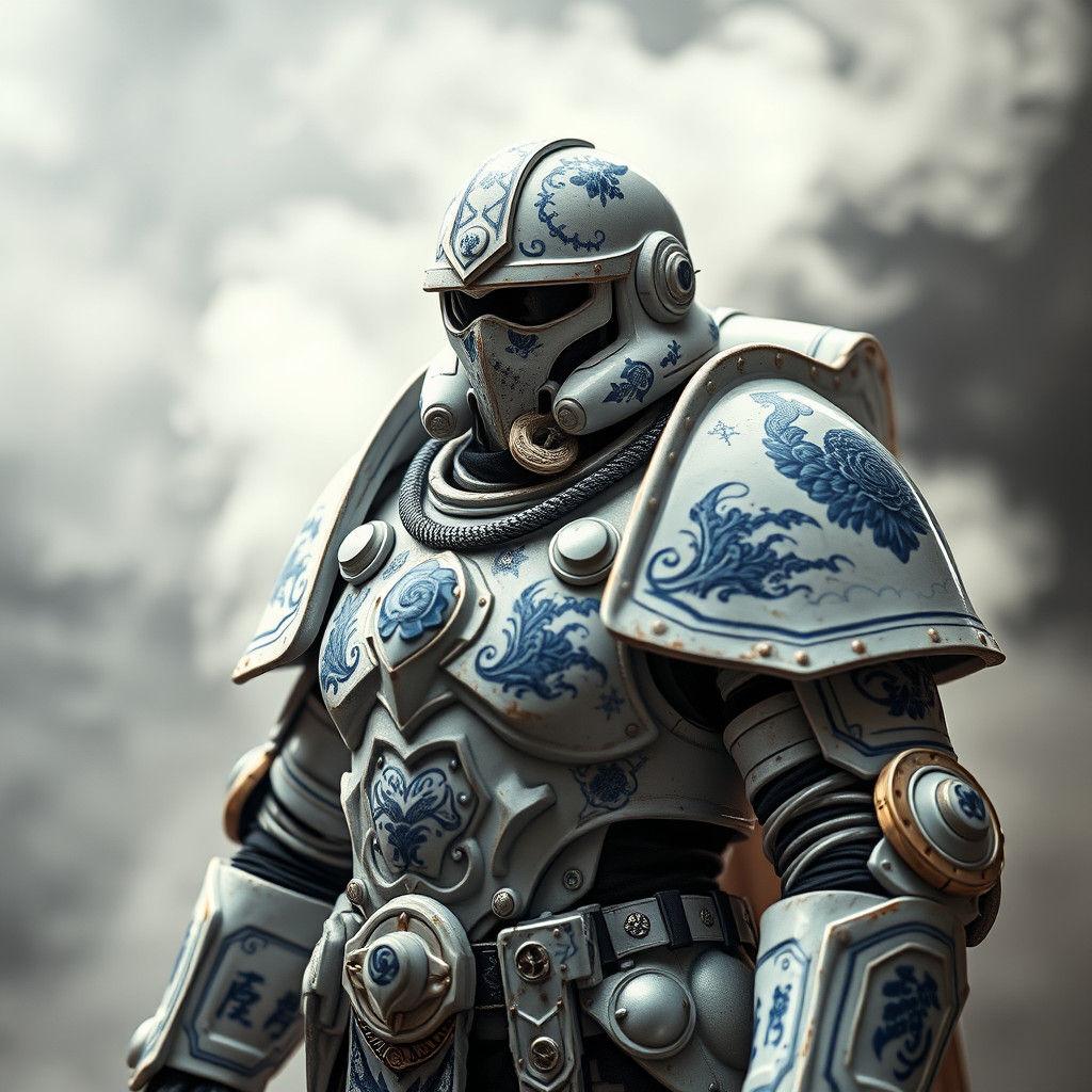 Porcelain Space Marine with Chinese Motifs