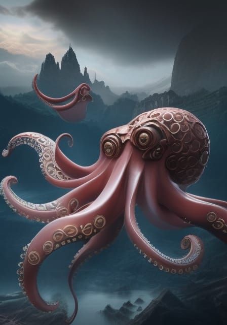 🐙 🦑 Pink Octopus🐙 🦑