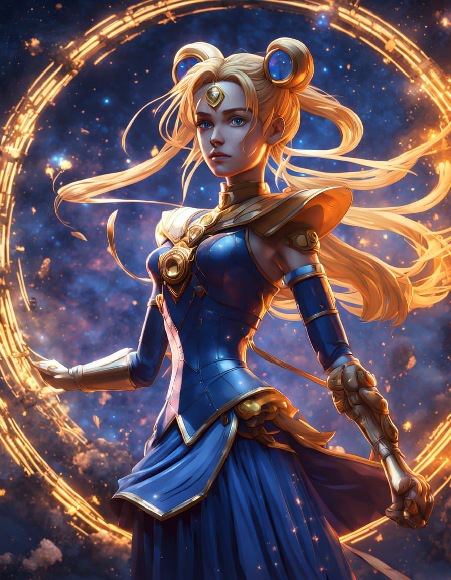 Ethereal Sailor Moon Stepping into Infinity