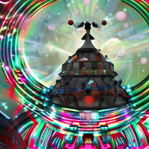 Candy Cane Rainbow with Gemini Constellation