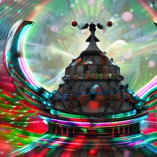 Candy Cane Rainbow with Gemini Constellation