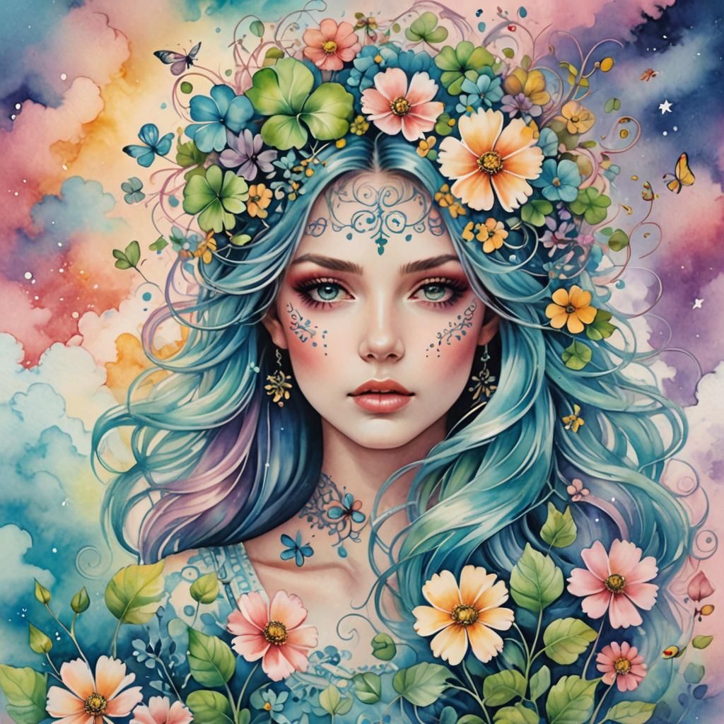 She's daydreamer with head high up in the clouds