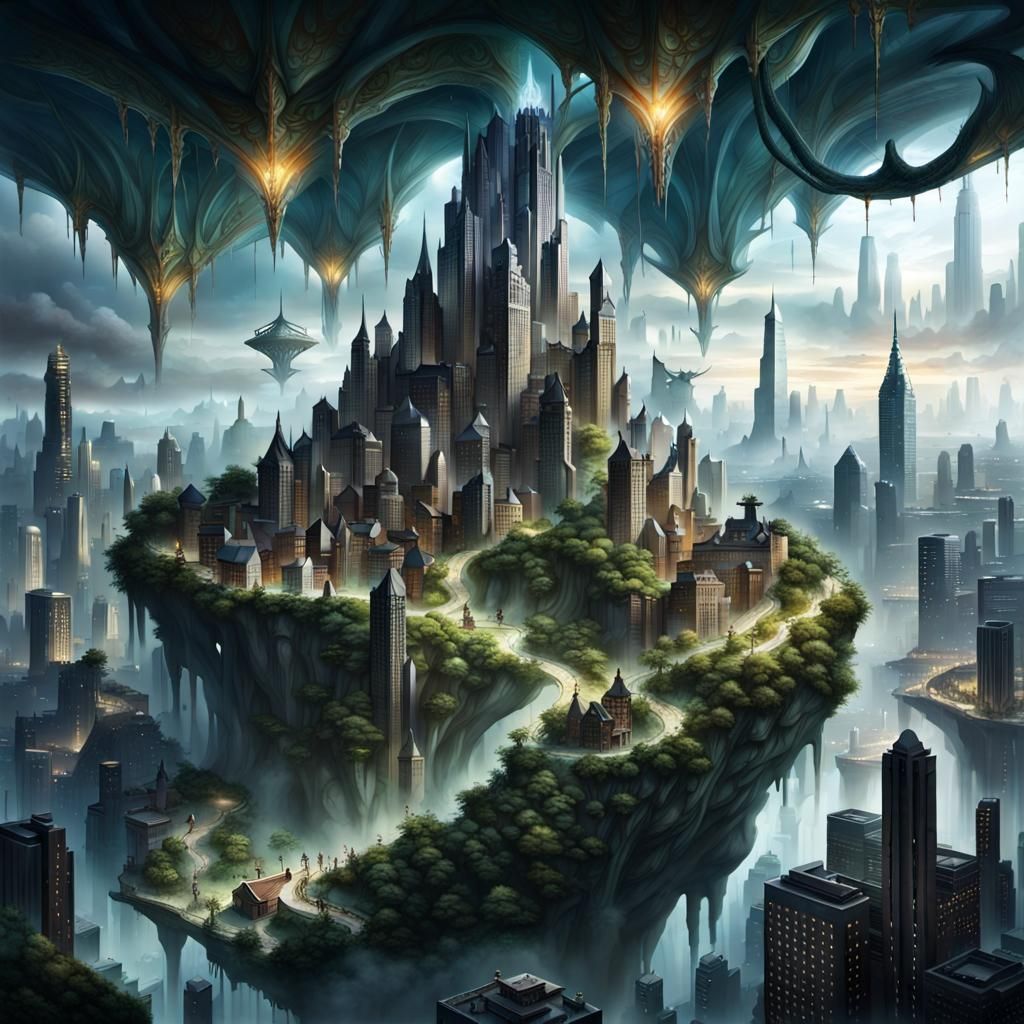 A hidden city populated by mythical creatures thrives beneath a bustling human metropolis, each world unaware of the oth...