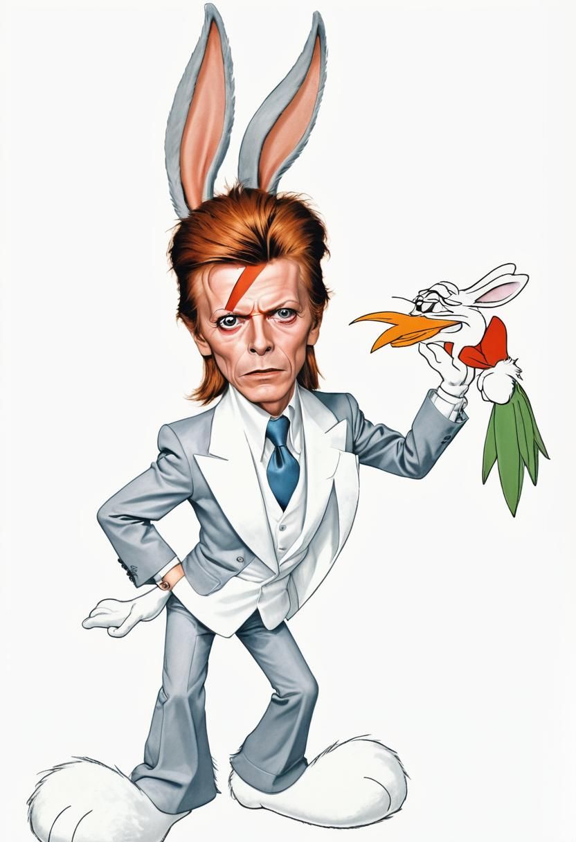 Bugs Bunny Reimagined as David Bowie
