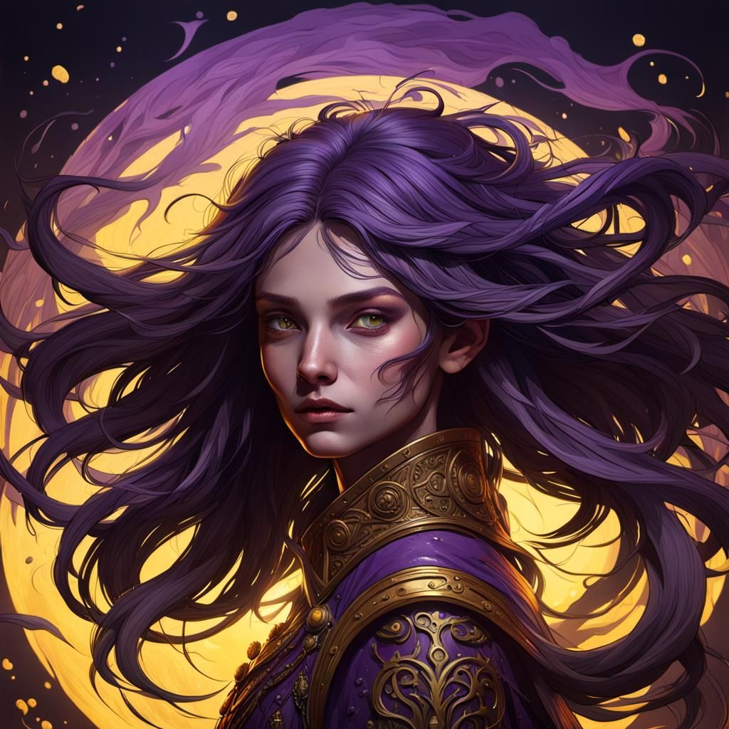 Wild Hair Dark Fantasy Art in 8K
