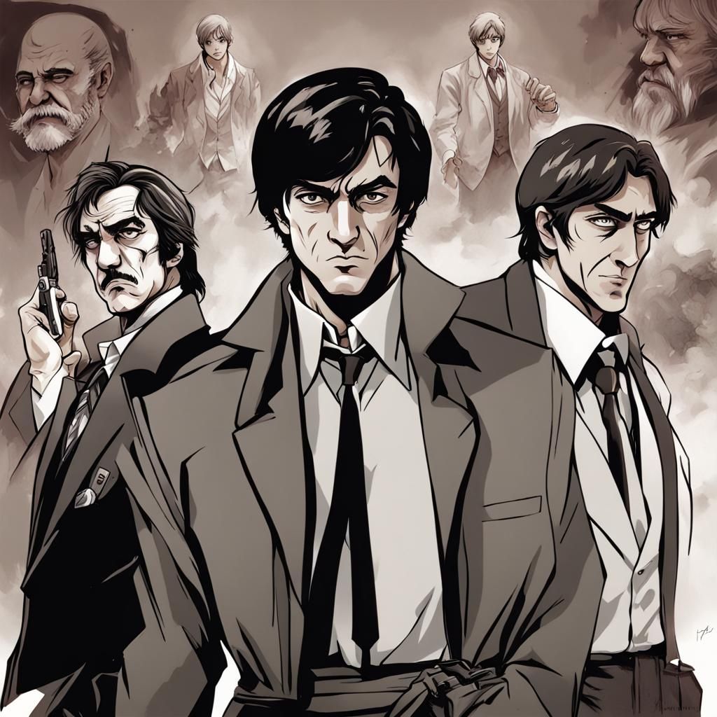 Call of Cthulhu RPG Characters in Anime Style