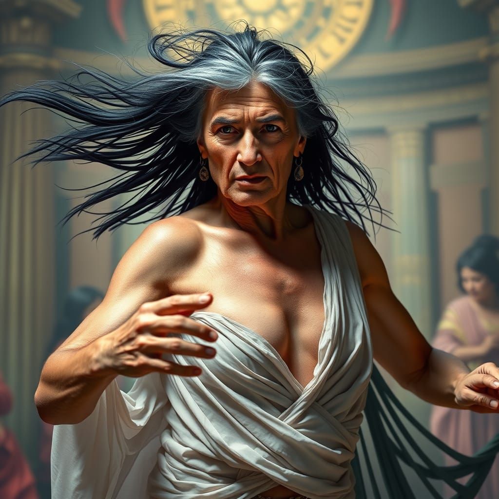 Pop Art Transvestite as Salome in Herod's Palace