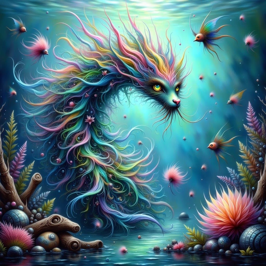 Ethereal Wave Elemental in Urban Fantasy Art