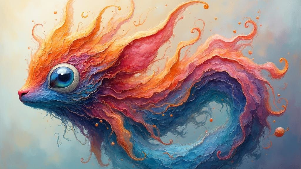 Ethereal Dreambeast in Shimmering Hues