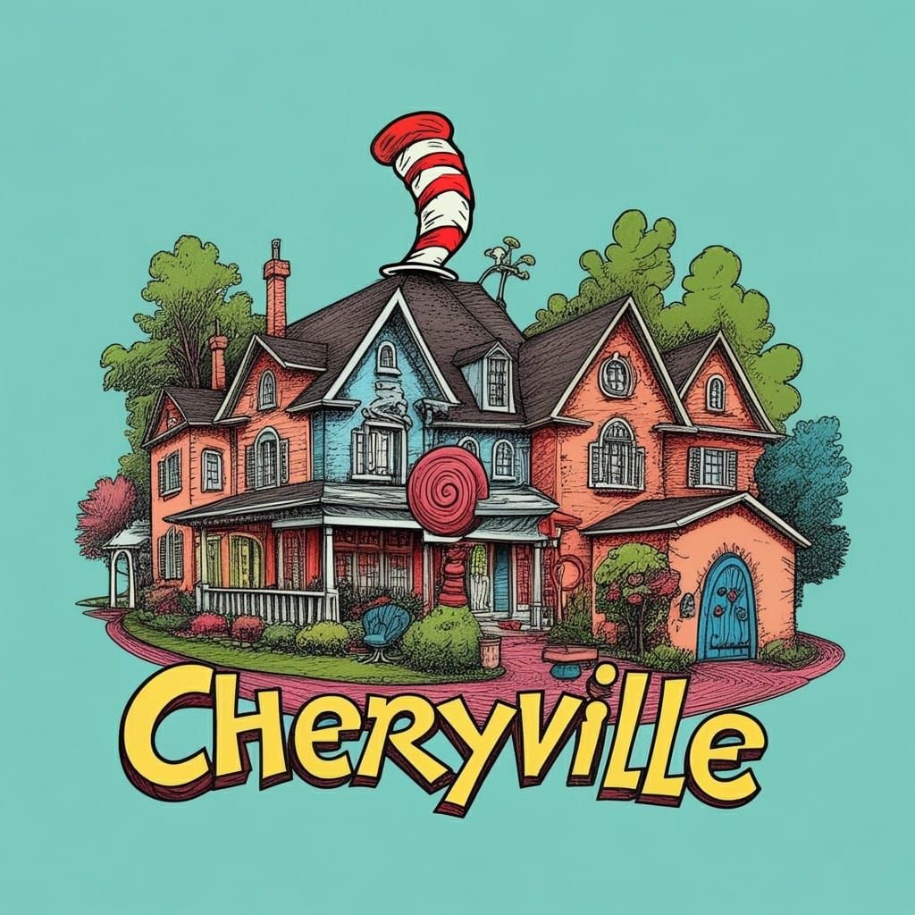 Cherryville, NC in a Dr. Seuss Font
