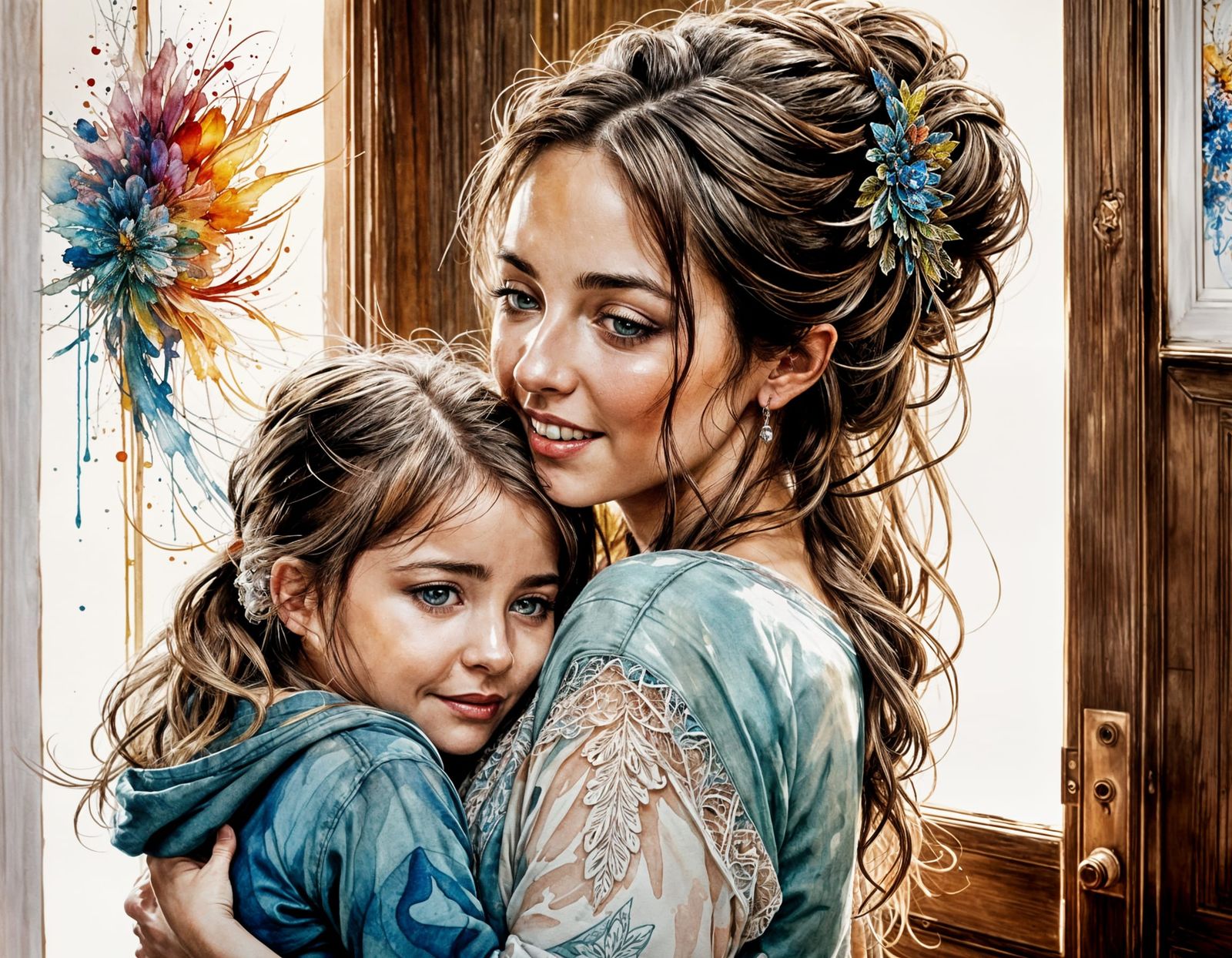 Warm Motherly Love in a Cozy Home