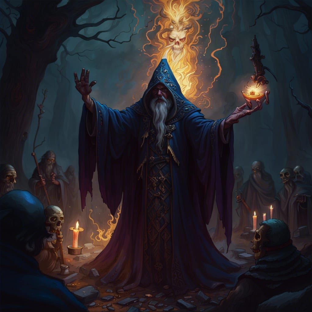 Wizard's Dark Ritual: Undead Summoning in Middle Ages