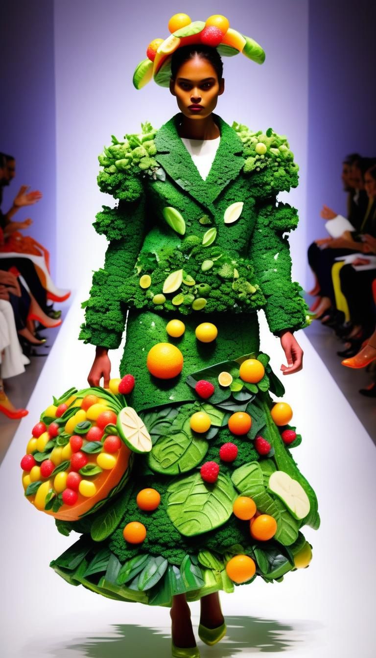 Edible Fashion Show: Models Strut in Food Couture