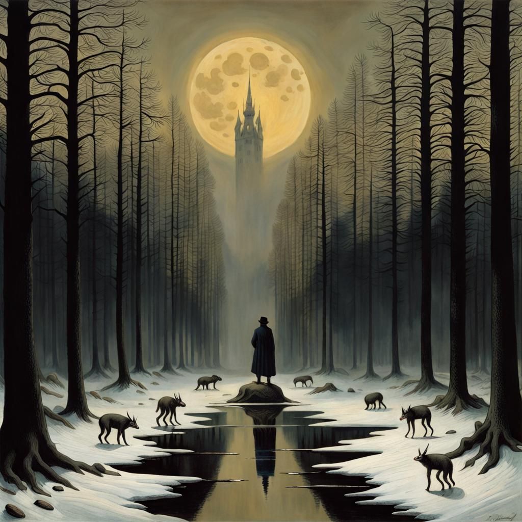 Dark Fantasy Pretzel Creature by Friedrich