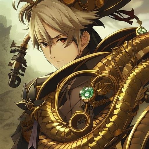 Steampunk Anime Guy snake