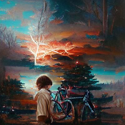 Stranger Things Cast in Oil Painting Style