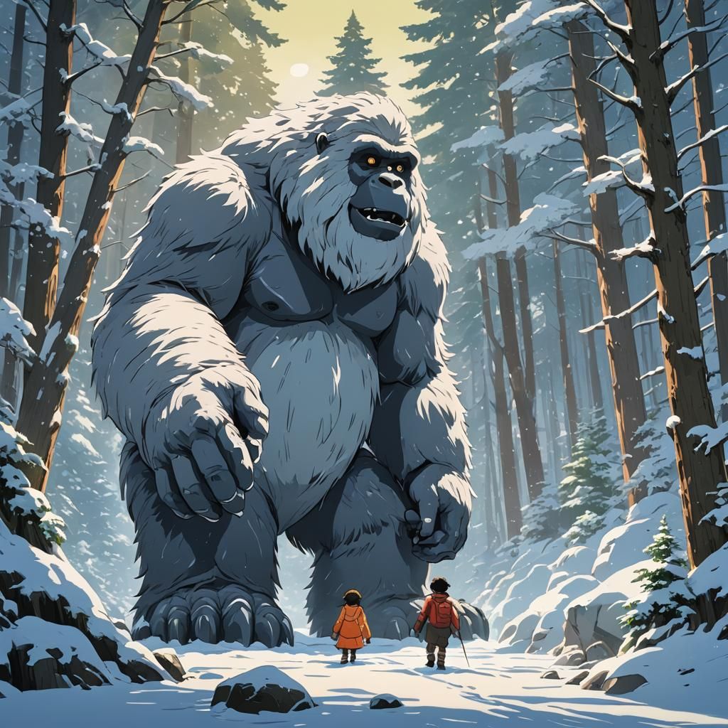 Big Foot and Yeti: Anime Key Visual