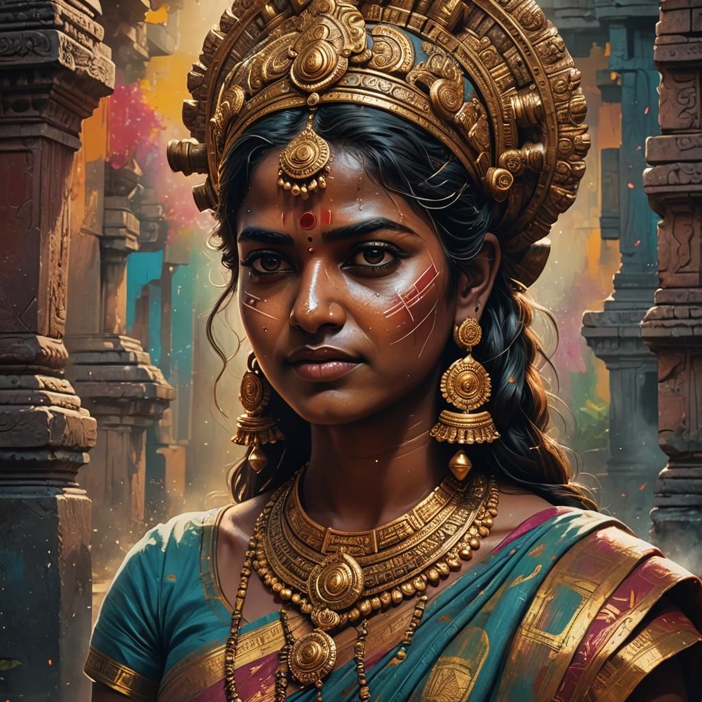 Hyperrealistic Ancient Tamil Nadu Concept Art