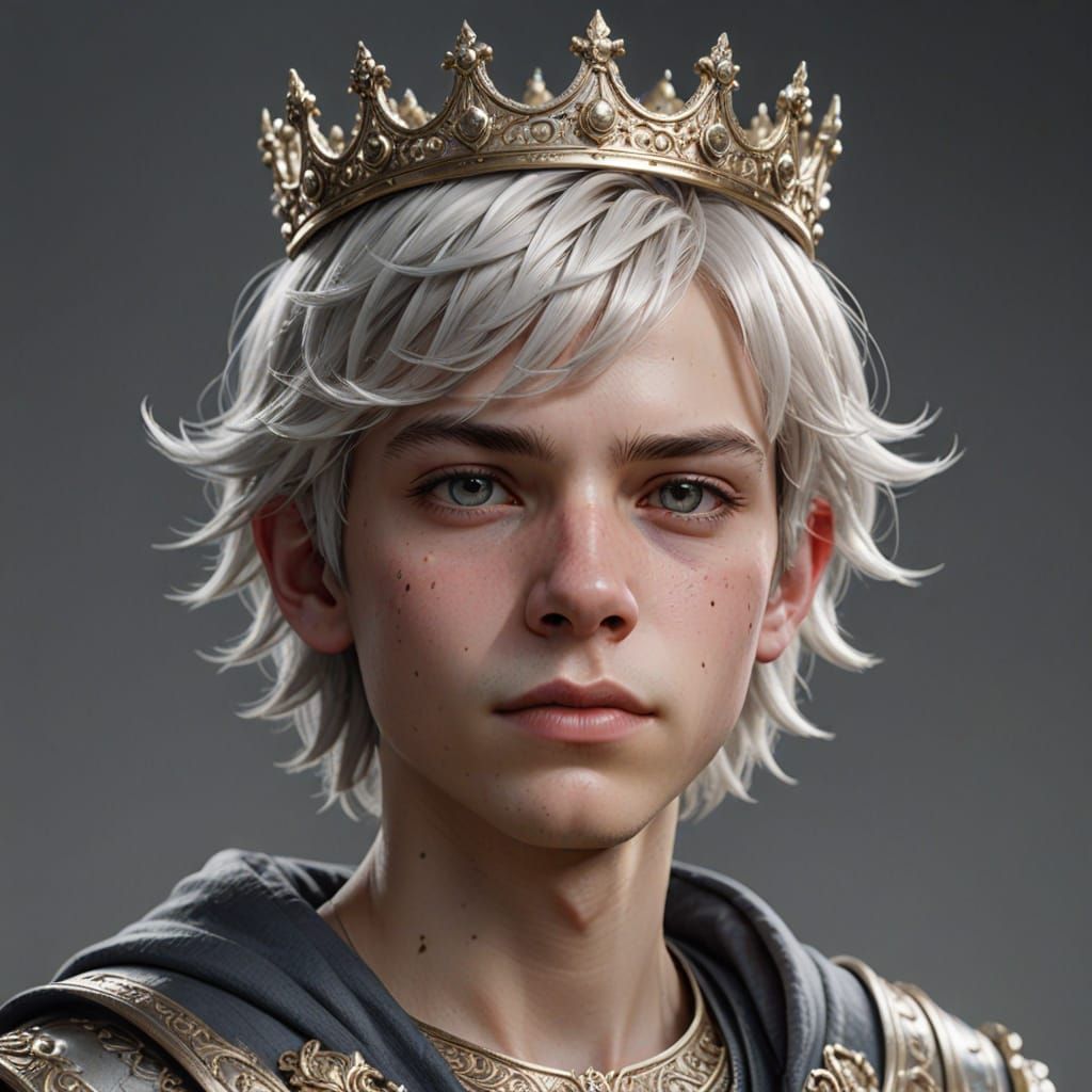 Ethereal Youth in Ornate Splendor