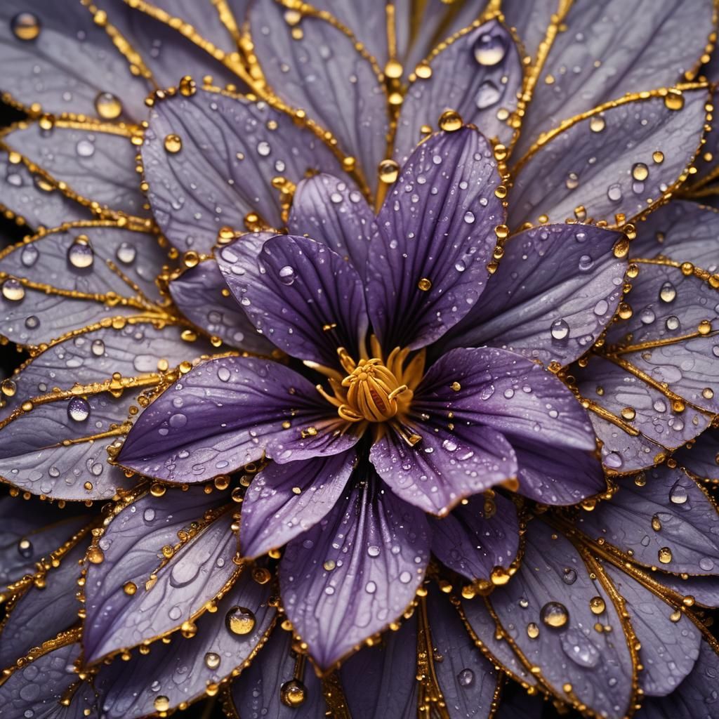 Ethereal Violet Bloom Illuminated by Soft Light