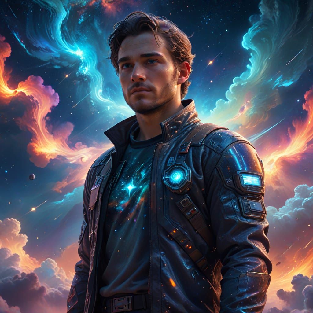 Dreamlike Stardust World in Digital Art Style