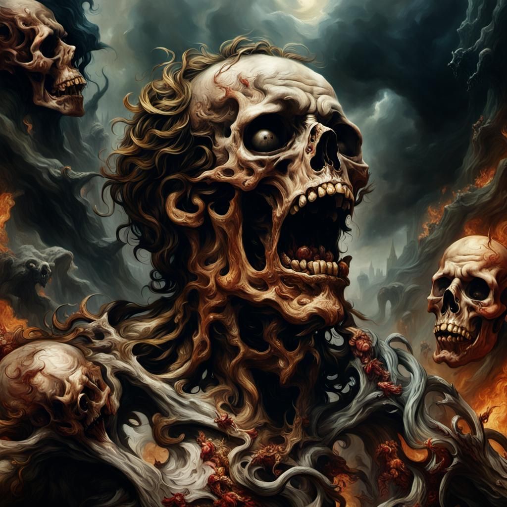 Dramatic Descent: Inspired by Baroque Art