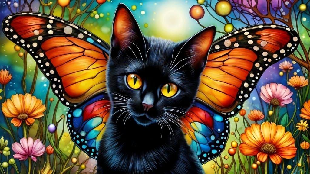 Inquisitive Fairy Kitten