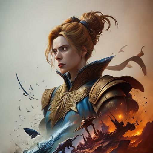 Dramatic Maximalist Digital Matte Painting