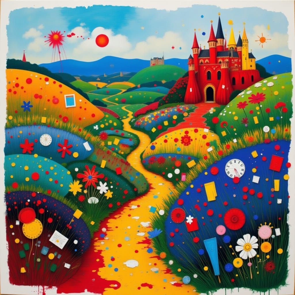 Dreamy Meadow Landscape