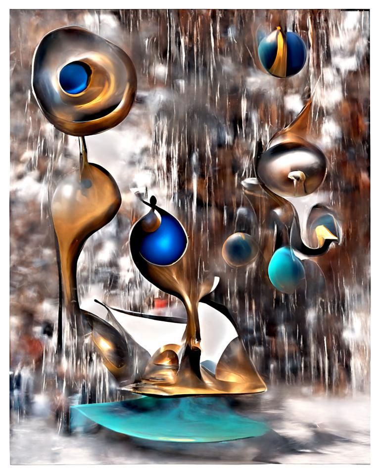 The Expressionist Canon Interrupted by the Natural Beauty of a Dewdrop.