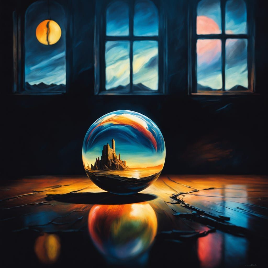 Ethereal Orb in a Dreamlike Atmosphere